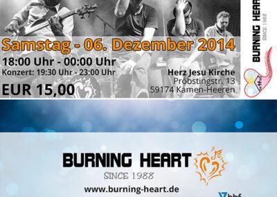 Einladungskarte „Herz-Jesu“ – Burning Heart
